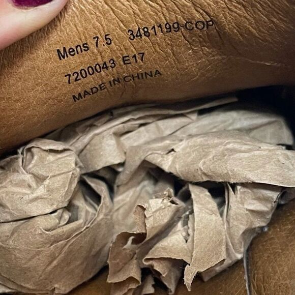 Men’s Frye Gabe Gorge Oxford Slip On Suede Sneakers in Copper - Picture 12 of 14